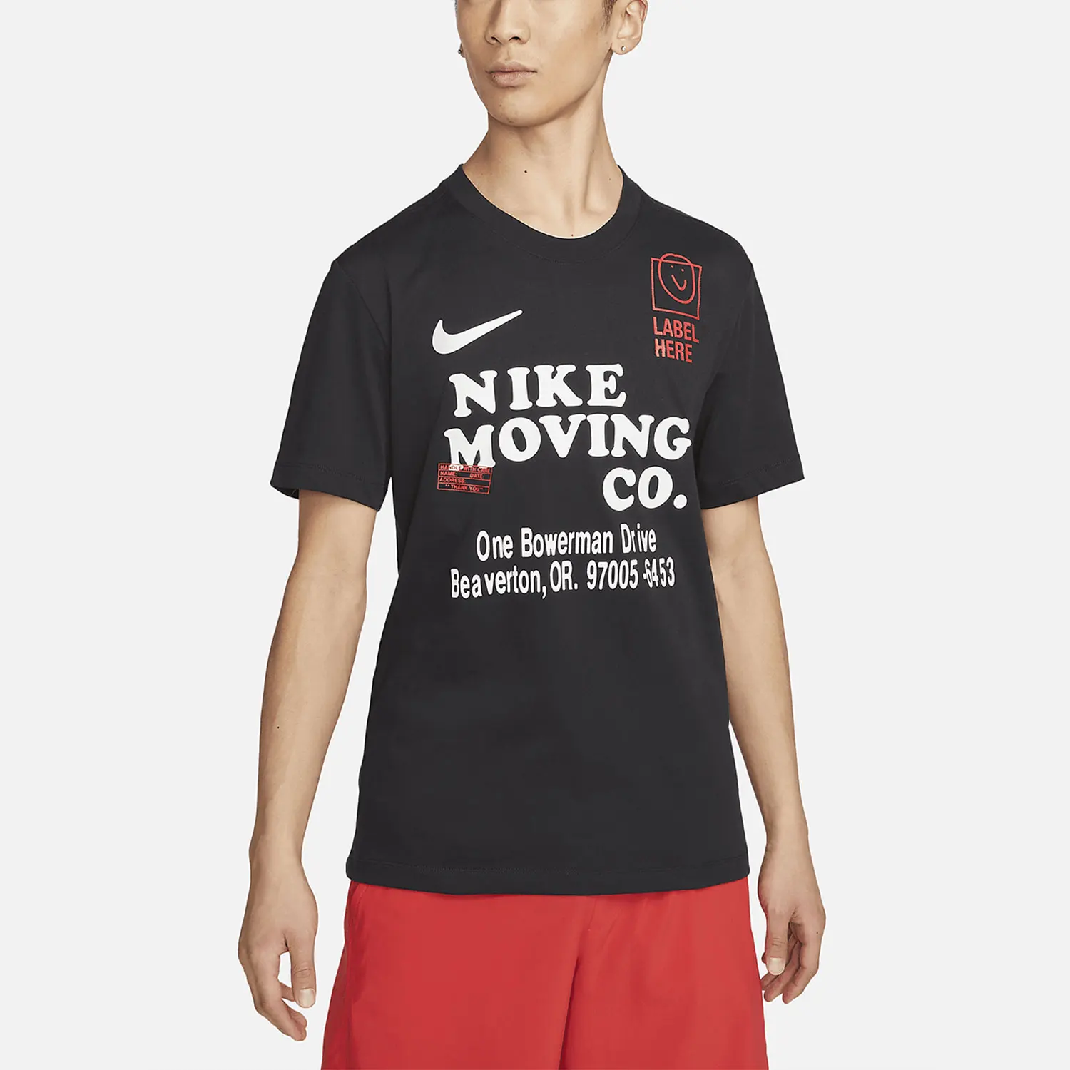 

Мужская повседневная футболка Nike Authentic New Season с круглым вырезом и принтом, с короткими рукавами FD0135-010