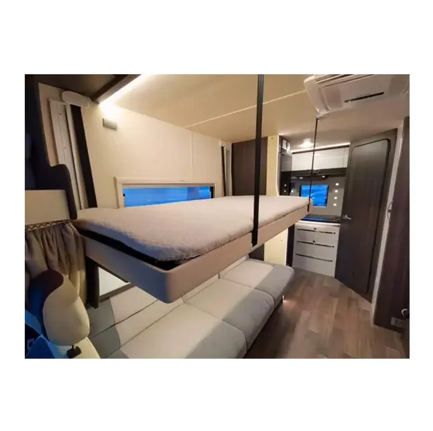 2022 new arrival hot sale CE Certified motorhome caravan rv lifted bed for sale