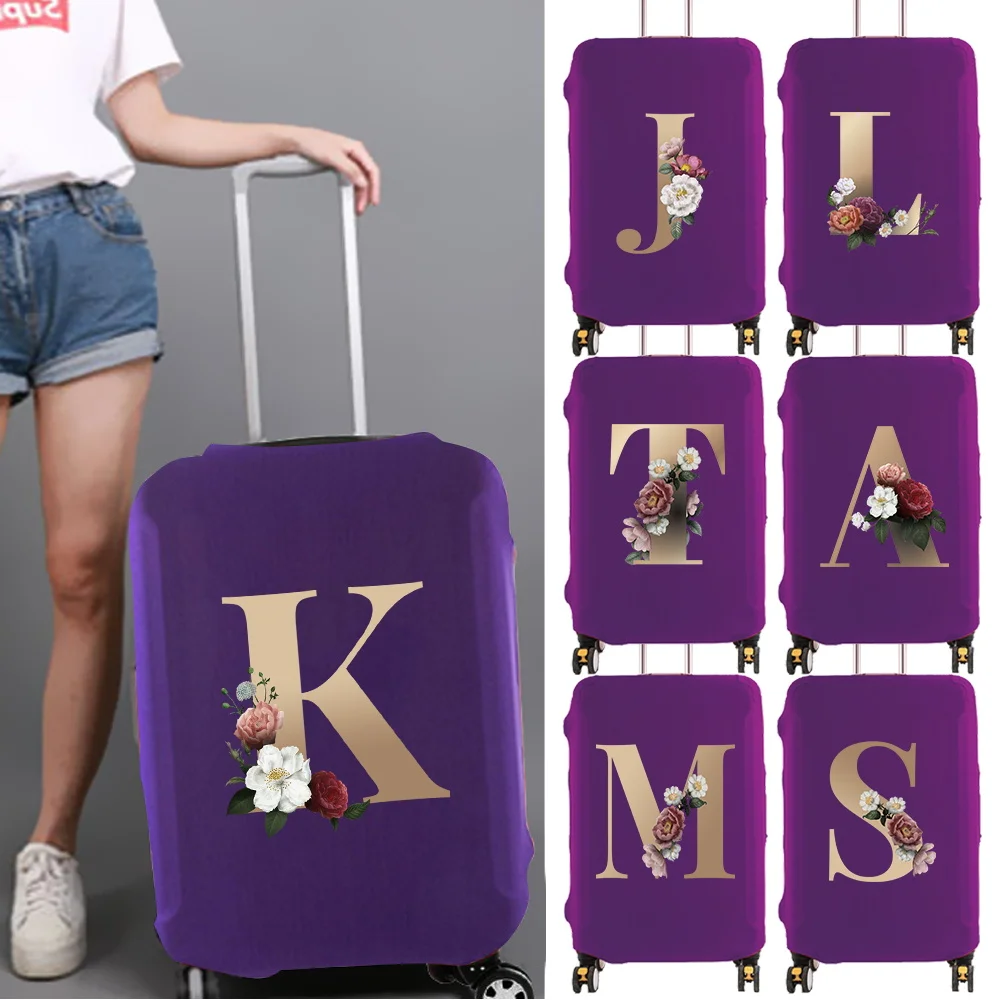2025 New Luggage Cover Travel Accessories Protective Case Wear Resistant Multiple Style Options Gold Series 18-32inch