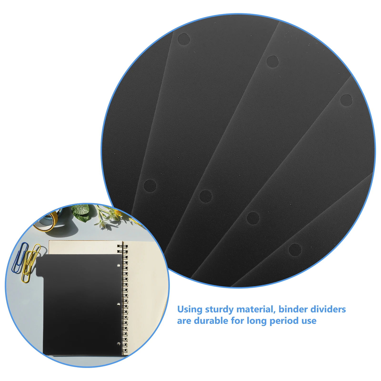 5 Sheets Loose-leaf Divider Convenient Dividers Plastic Binder Index Small Flagging Page Abs Journal