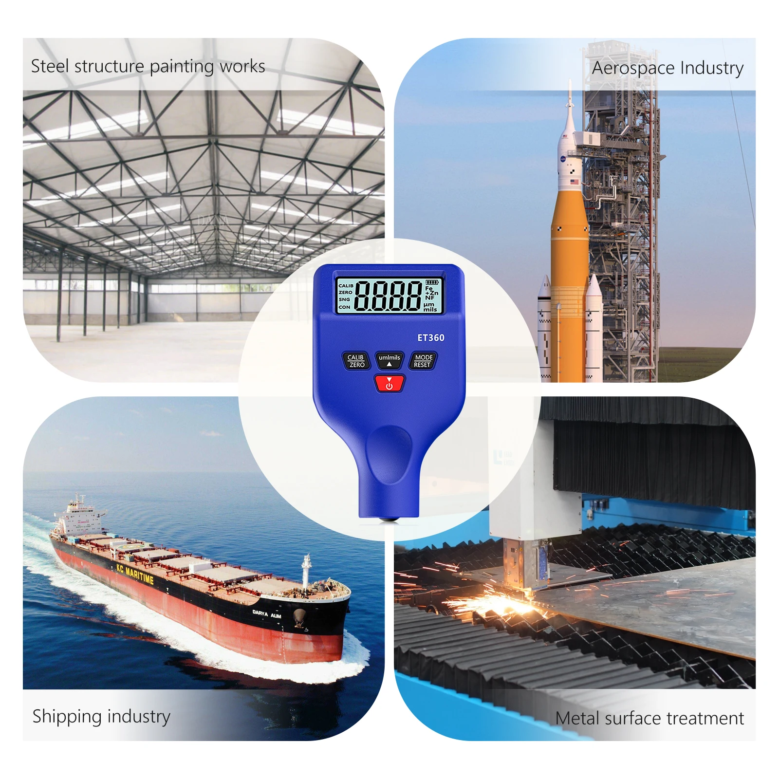 

Coating Thickness Gauge, Paint Gauge, Car Paint Thickness Gauge, 0-1500um, Thickness Gauge for Iron, Aluminium and Zinc, Coating