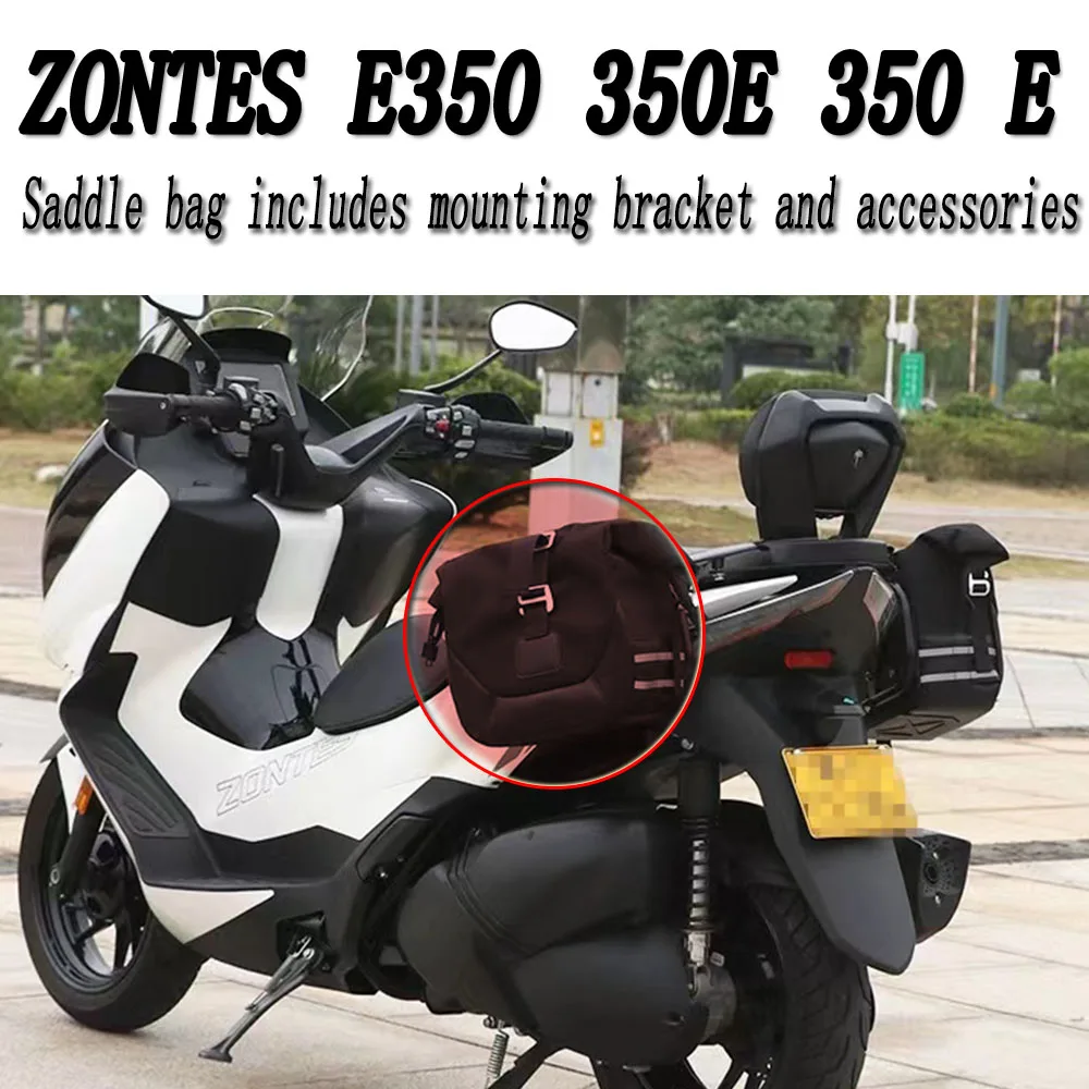 

For ZONTES E350 350E 350 E With Bracket Side Bag Canvas Side Bag Waterproof And Durable Motorcycle Modification Accessories