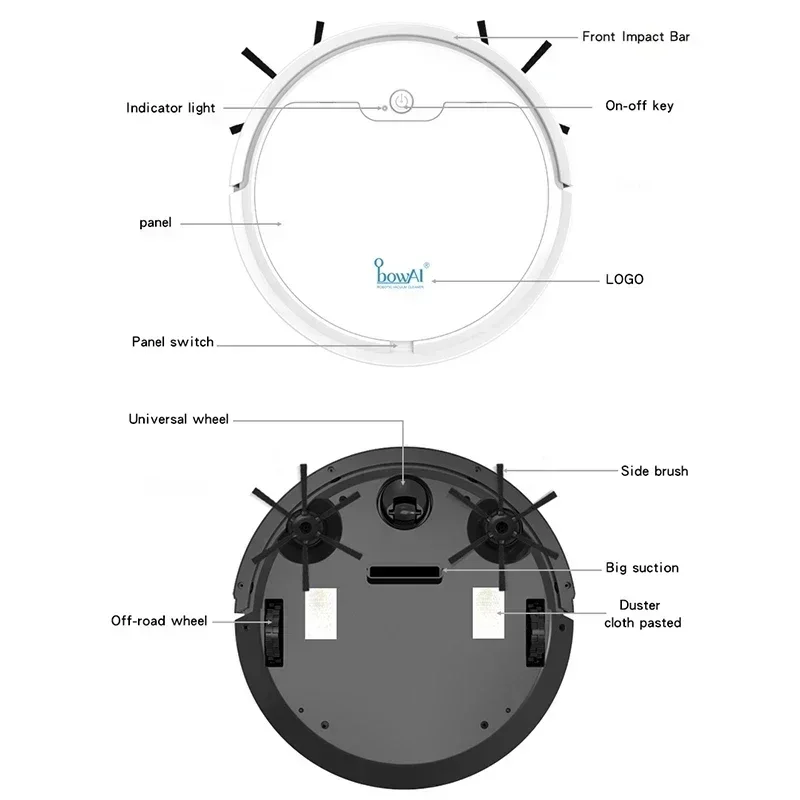 Robot Vacuum Cleaner Smart Remote Control APP Wireless Cleaning Machine Sweeping Floor Mop Dry and Wet for Home Vacuum Cleaner