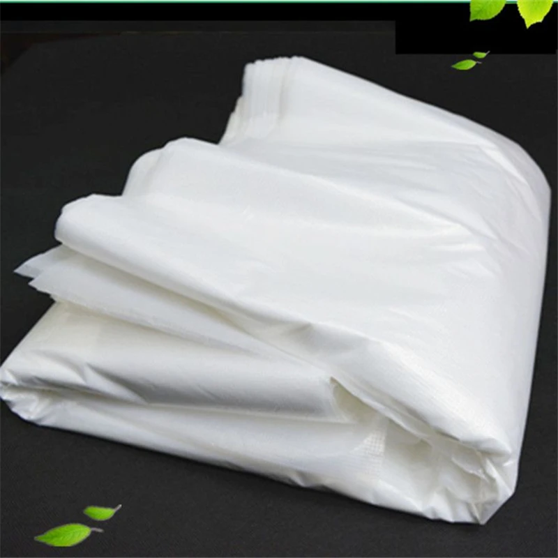 Transparent Large Size Hand Plastic Bag Household Clothes Quilt Dustproof Storage Bag Thickened White Moving Luggage Packing Bag