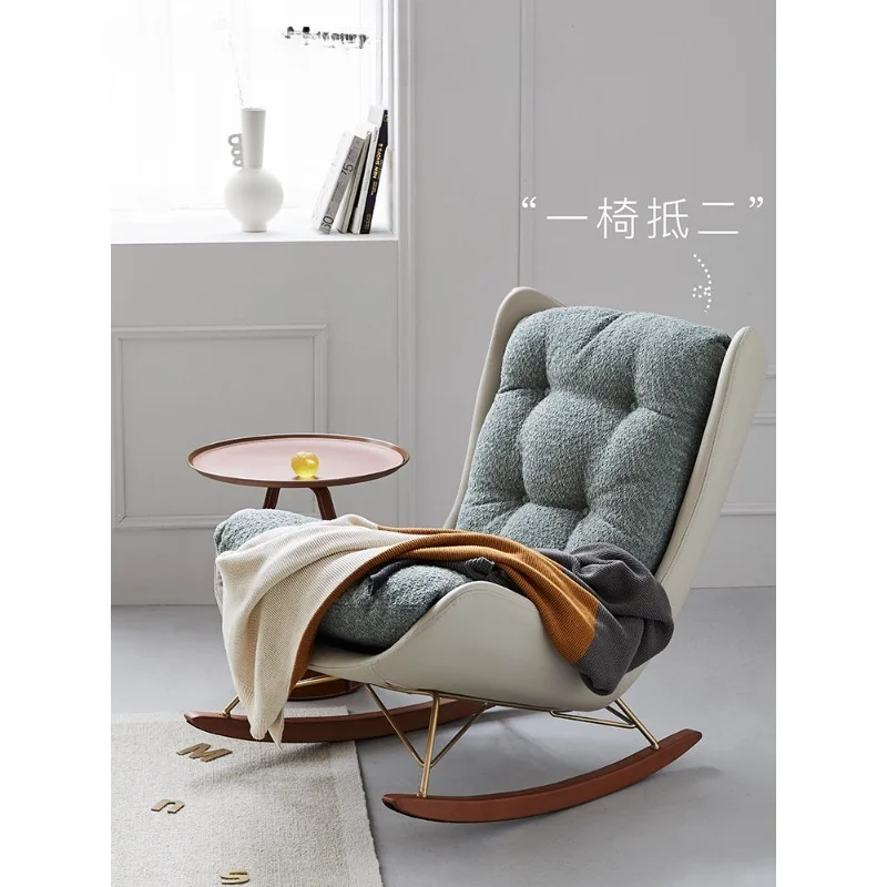 

Rocking Chair Adult Household Small Apartment Leisure Recliner Simple Balcony Rocking Chair Lazy Sofa
