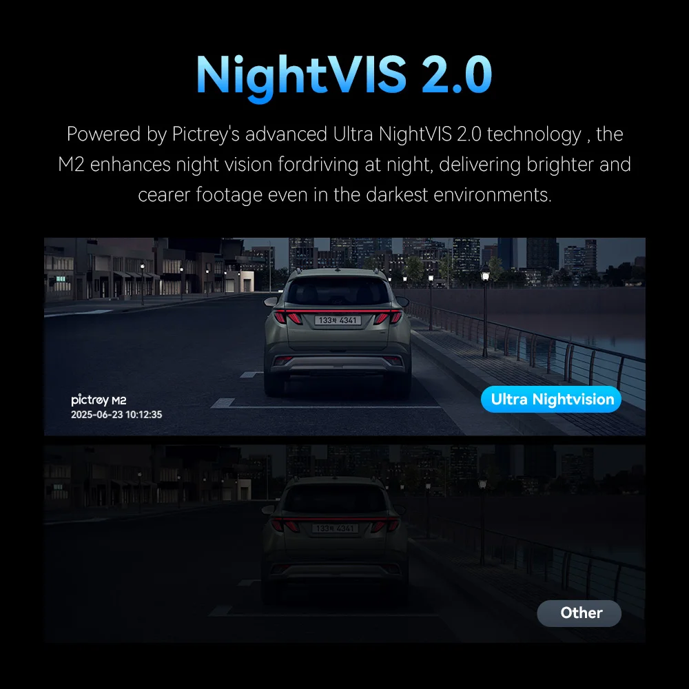 DDPAI M2 Dash Cam 2K دقة التحكم الصوتي الذكي Dashcam دعم 24H شاشة ركن السيارة للرؤية الليلية 330 °   جهاز تسجيل فيديو رقمي للسيارات قابل للدوران