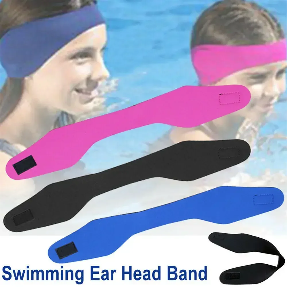 Swimming Headband For Kids Adults Swimming Diving Ear Protection Band Waterproof Hair Band Water Sports Bathing Pool Accessories