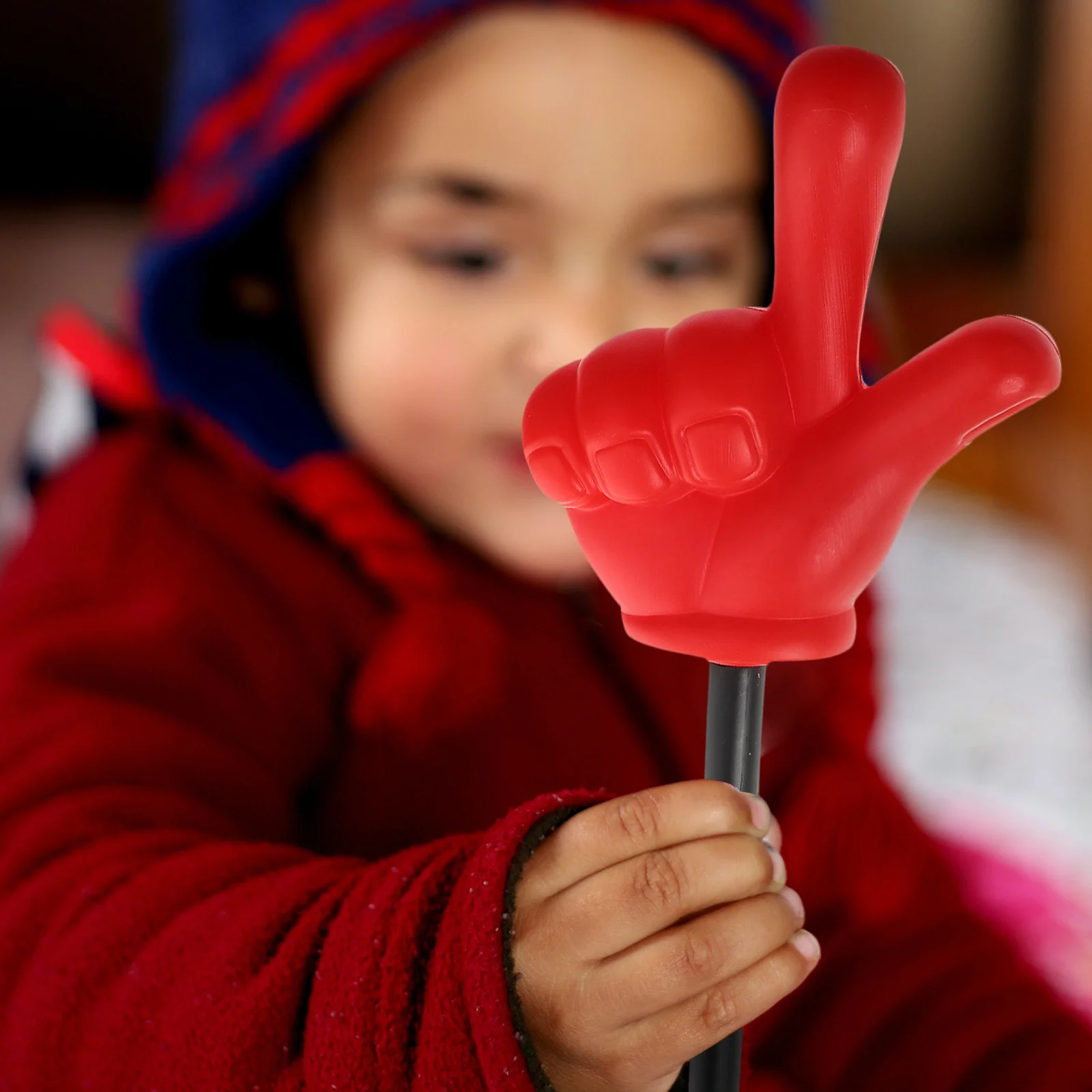 عصا مؤشر الإصبع أداة يدوية متعددة الوظائف لأداء الرقص والحفلات والأنشطة الفصل الدراسي والعروض المكتبية #6