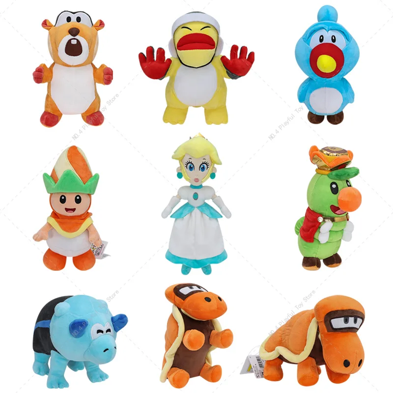 

Super Bros Cartoon Plush Princess Peach Prince Florian Armad Blewbird Skedaddler Poplin Bulrush Shova Doll Birthday Gift