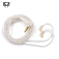 KZ Earphones Cables Silver Plated Upgrade Cable Headphones Wire 3.5MM 2PIN For KZ ZAX ZSX ZSNPRO ZSTX AS10PRO ZS10PRO