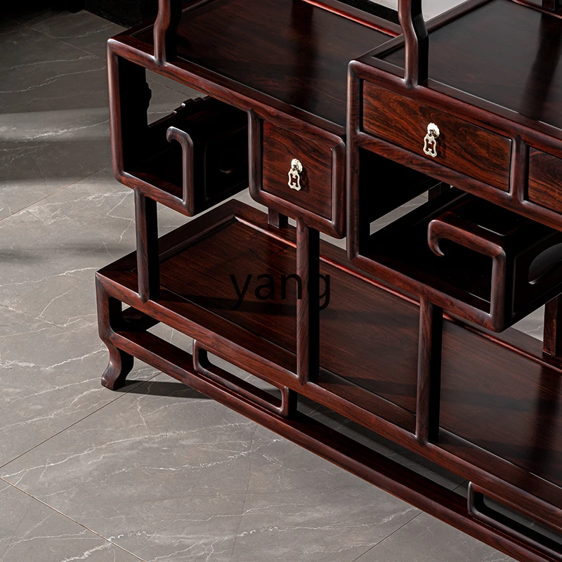 Lmm الكانتونية على غرار حجم كتاب Duobao شعرية الإطار الفرعي الماهوجني غرفة المعيشة Bogu إطار شاشة التقسيم الرف