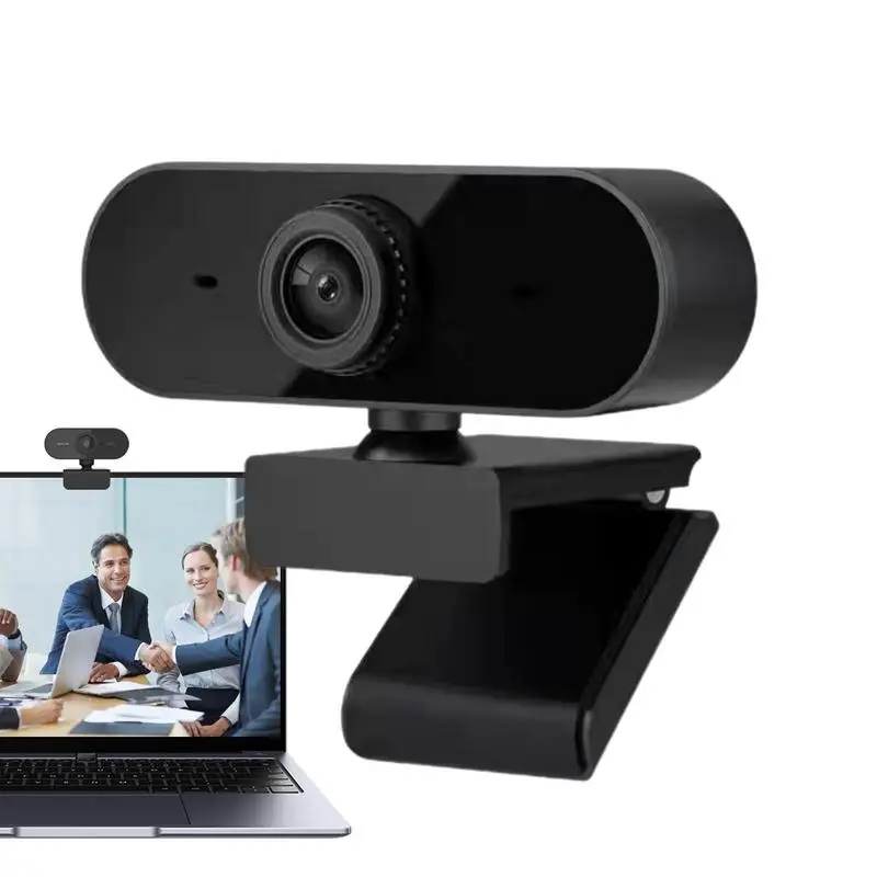 Web Camera For Laptop 360 Adjustable USB Webcam 720P Computer Camera With Microphone Privacy Protection Driver Free Video Camera