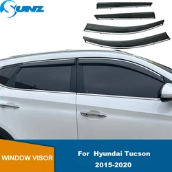 Side Window Deflector For Hyundai Tucson 2015 2016 2017 2018 2019 2020 Wind Visor Sun Rain Guard Car Window Accessories