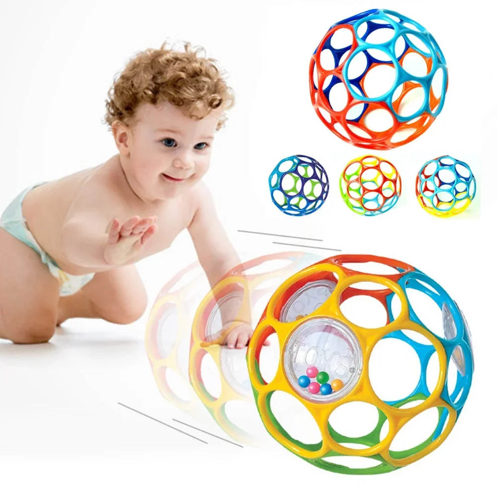 Soft Ball Toy Newborn Teethers Baby Rattles Grasping Exercise Game Hand Bell Develope Intelligence Educational Toys for Children