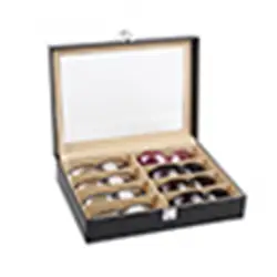8-Grid Eyewear Eye Glasses Case Women Men Sunglasses Display Storage Box Holder Organizer