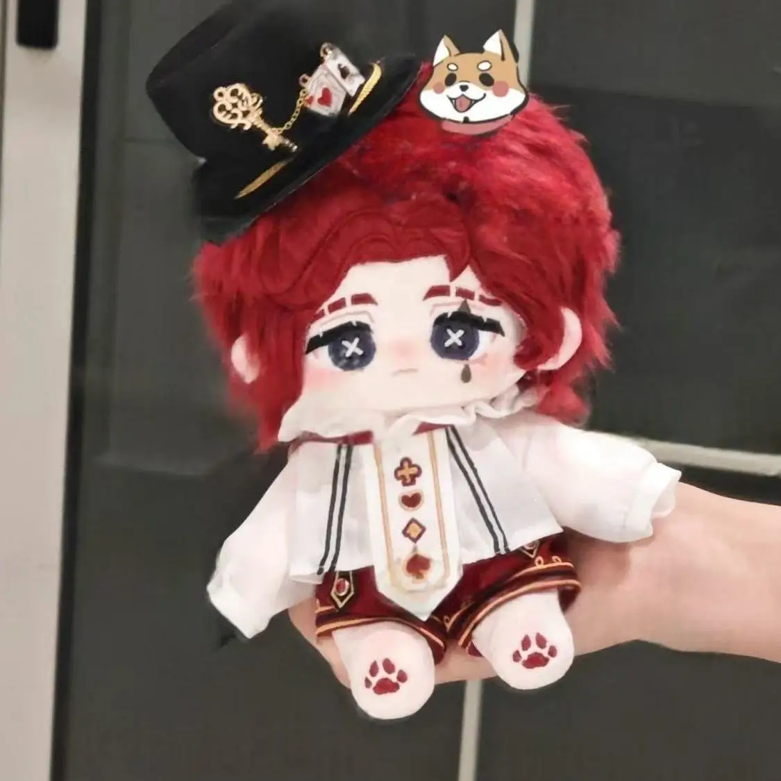 Muñeca de algodón Identity V Joker de 20cm, ropa intercambiable para bebé, muñeca de peluche, vestido, figura de Anime, juguetes para niños y niñas
