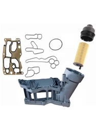 New Upgraded Aluminum Car Engine Oil Filter Housing For BMW X1 X3 X5 328d 535d F30 F10 F32 E90 F07 F10 F06 F12 11428507697