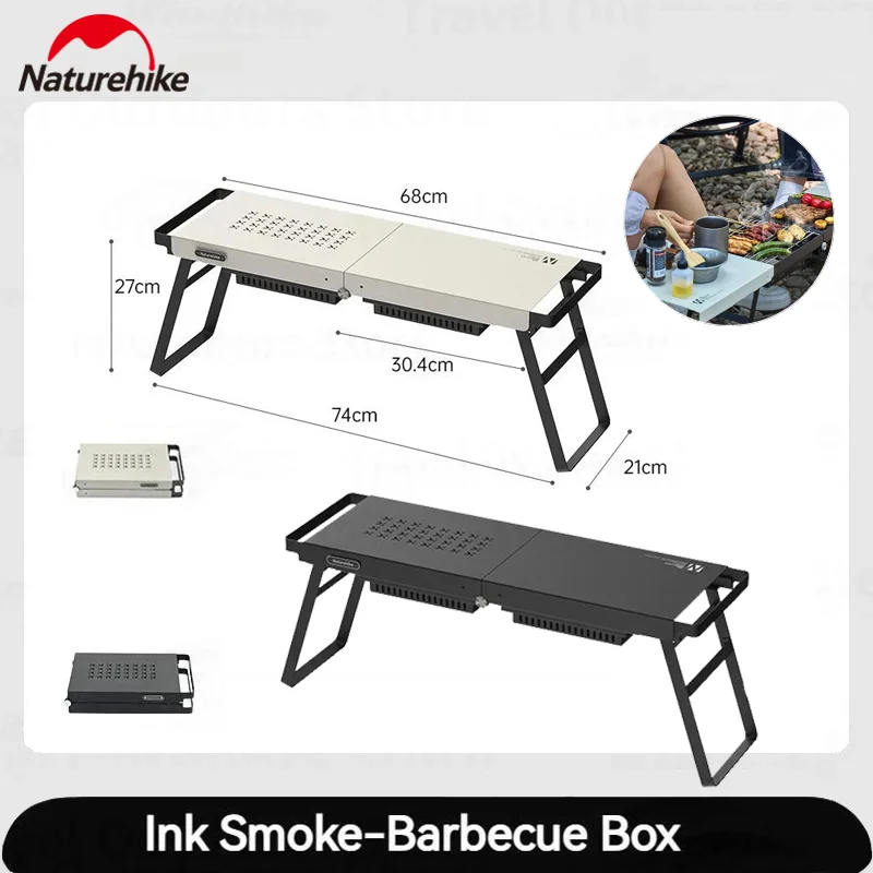 

Naturehike Outdoor Folding Stove Portable Stove Table Dual-purpose Camping Equipment for Camping Picnic BBQ Camping Cookware