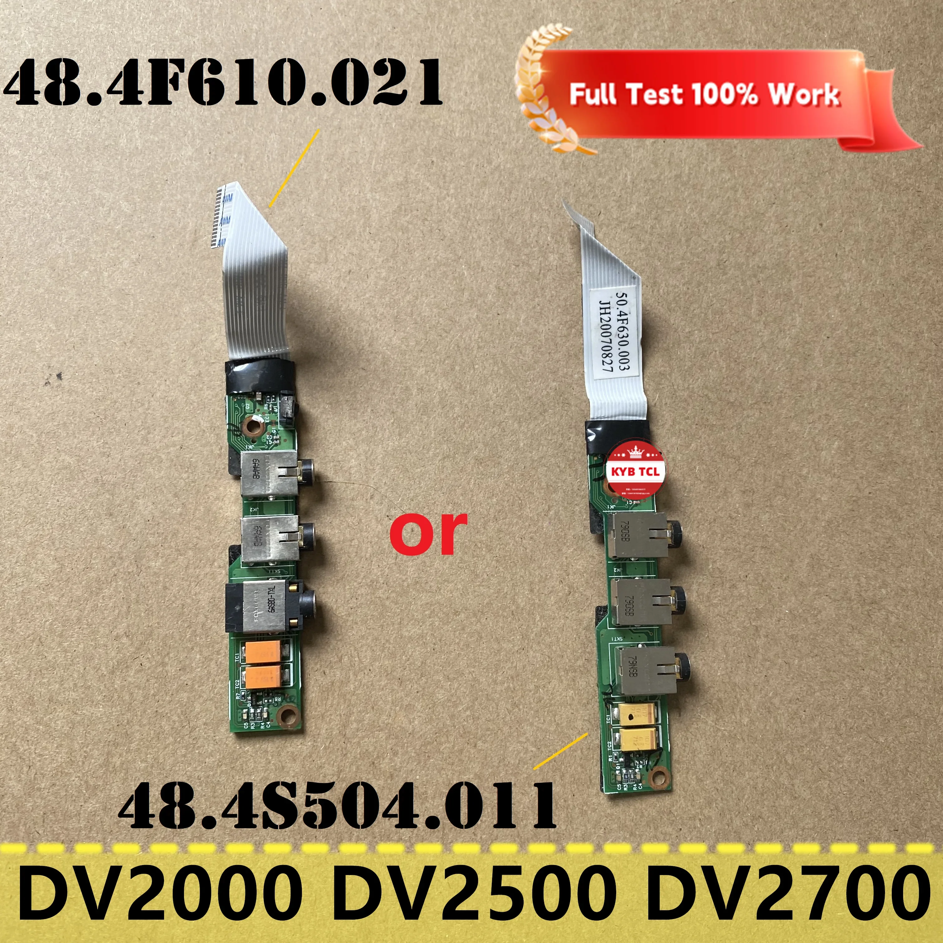 Аудиоплата или кабель для ноутбука 07535-1 48.4S504.011 06521-2 48.4F610.021 Ноутбук для HP Pavilion DV2000 DV2500 DV2184EA DV2700