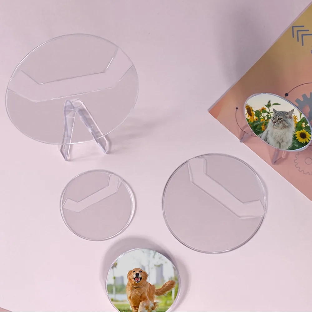 5Pcs Badge Protector Ita Bag Pin Case Anime Transparent Badge Display Sleeve PVC Round Badge Protective Sleeve Storage Case