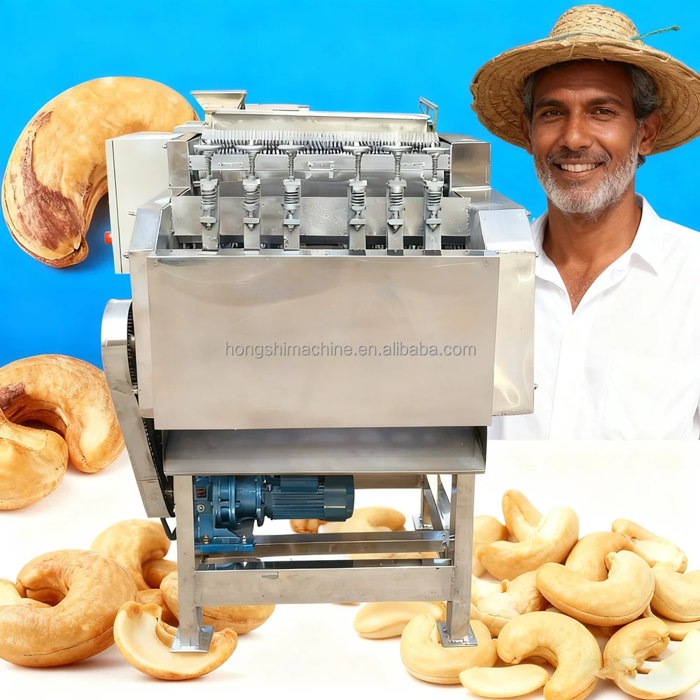 

Full Automatic High Efficiency Cashew Nut Sheller Machine 50-200Kg/h for Cashew Kernel Peeling Processing Equipment Nigeria