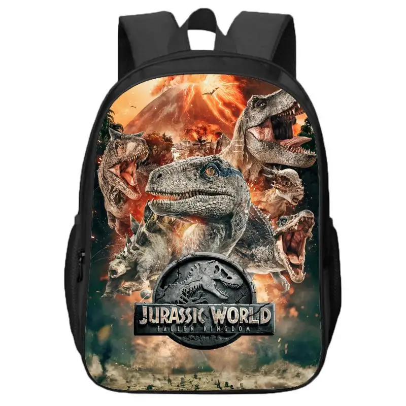 Świat Zwierząt Tyranozaur Rex Dinozaur Dwuwarstwowy Plecak dla Chłopców i Dziewcząt Plecak dla Uczniów Szkół Podstawowych i Średnich