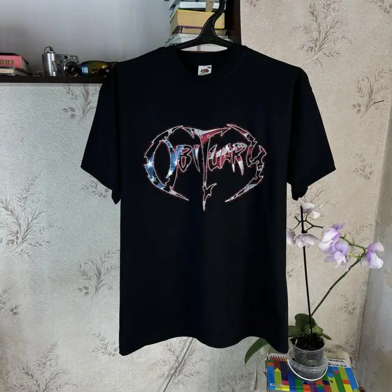 

Obituary T shirt 00s Florida Death Metal Band Rock Black XL Cannibal Corpse