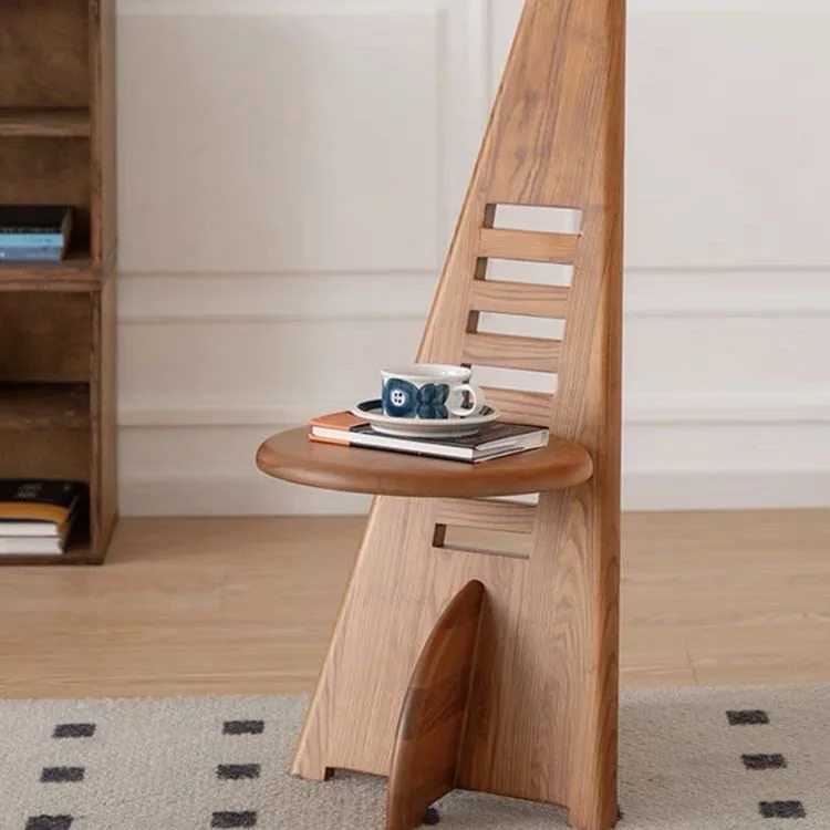 كرسي صالة المطبخ المنزلي والمكتب والفندق قابل للتعديل (الارتفاع) مطعم بارك غرفة المعيشة كرسي غرفة المعيشة من الخشب الصلب #3