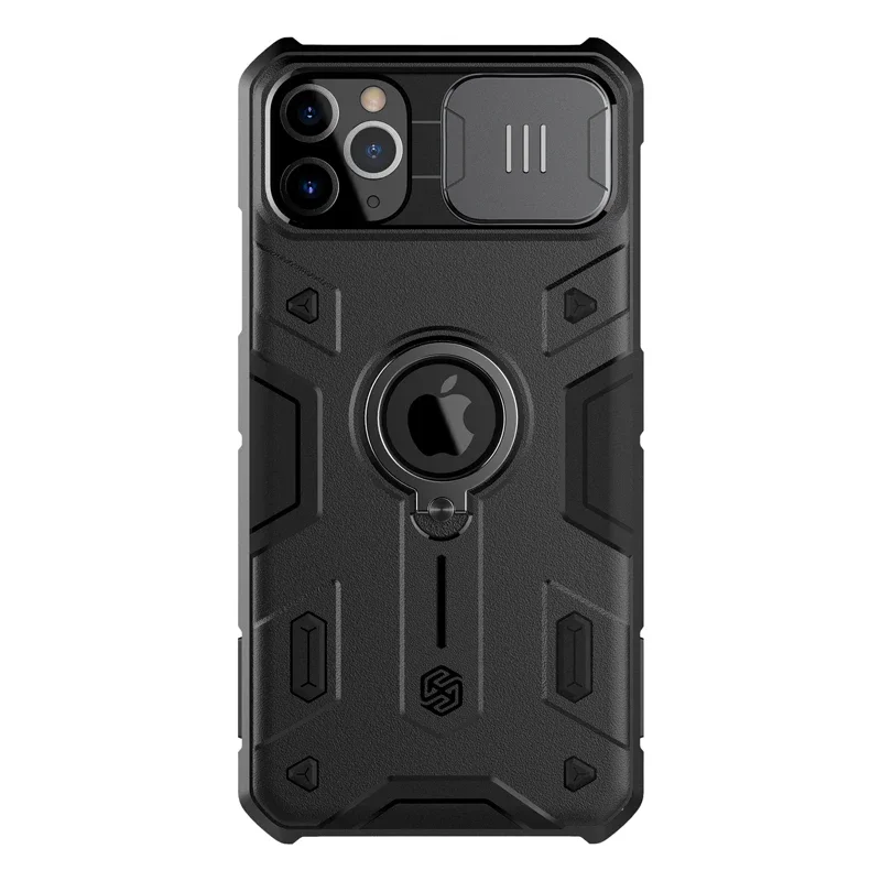 for iPhone 11 Pro Max / 11 Pro / 11 case NILLKIN Lens CamShied Armor Finger Ring Holder Case camera protection Back cover