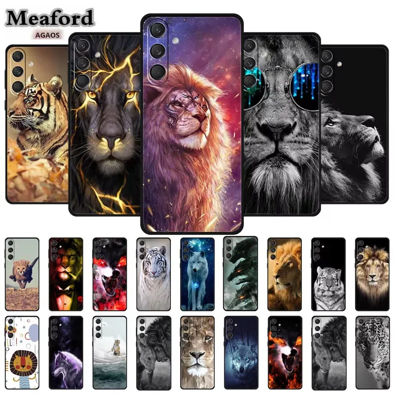 For Samsung M55 Phone Case TPU Soft Cover Silicone Cartoon Funda For Samsung Galaxy M15 M 15 55 SamsungM55 Animals Cool Case