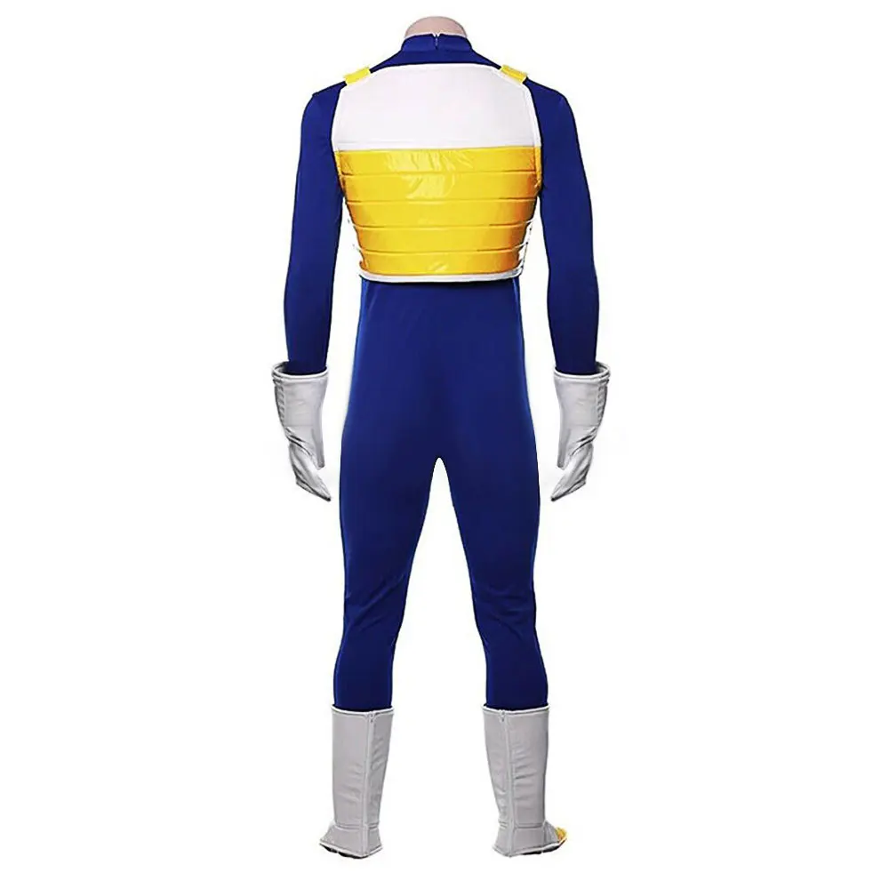 Fantasia Vegeta Cosplay Clothing Wigs Anime Super Hero Disfraz Costume Adult Men Fantasy Halloween Carnival Party Clothes - Image 3