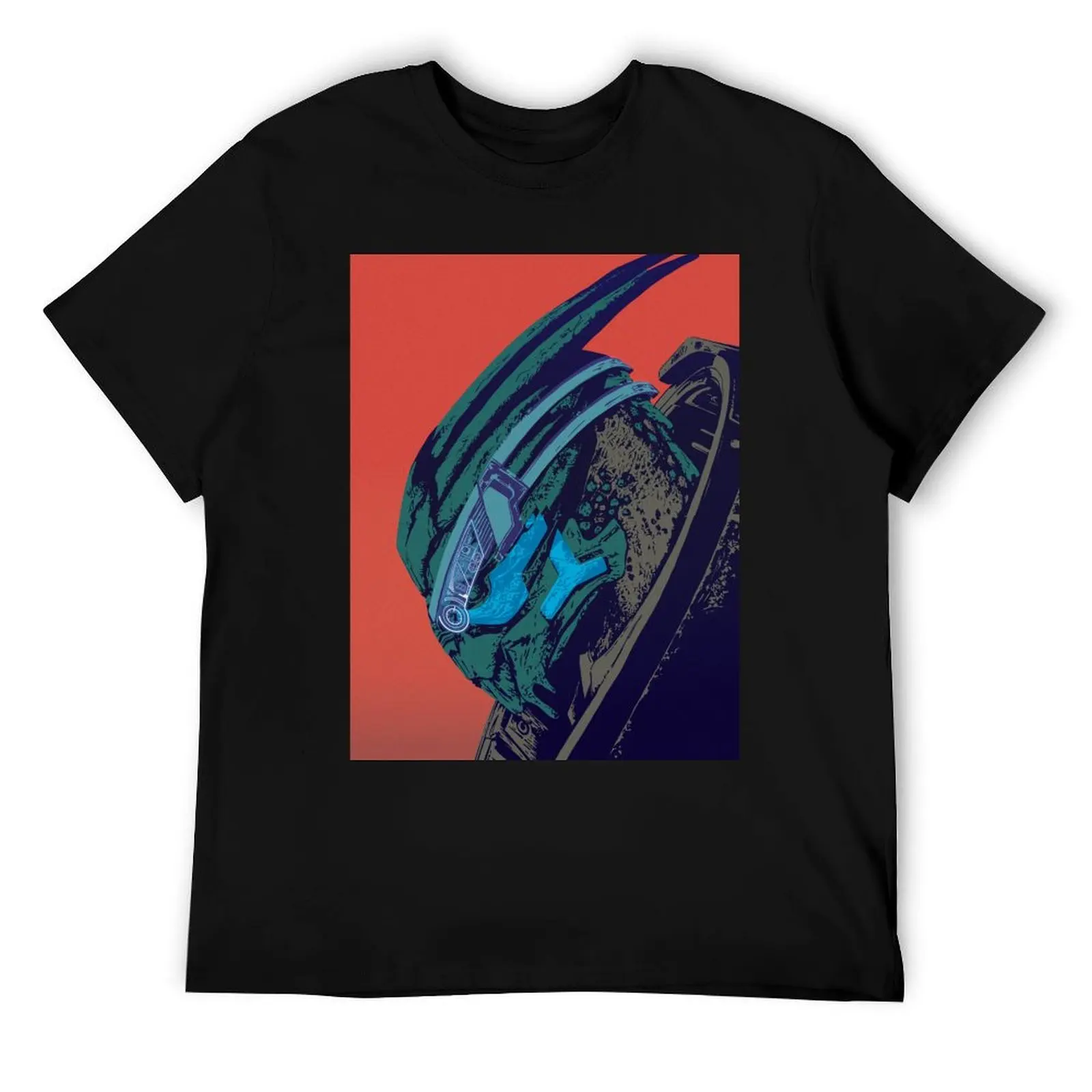 

Garrus Vakarian from Mass Effect pop art inspired portrait T-Shirt t shirt personalised t shirt custom print T-Shirt