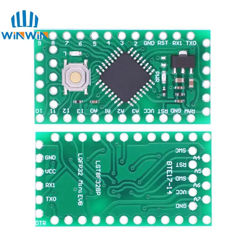 LGT8F328P LQFP32 MiniEVB 5V Replaces Pro Mini ATMEGA328P Fully Compatible For Arduino USE HT42B534-1 Driver