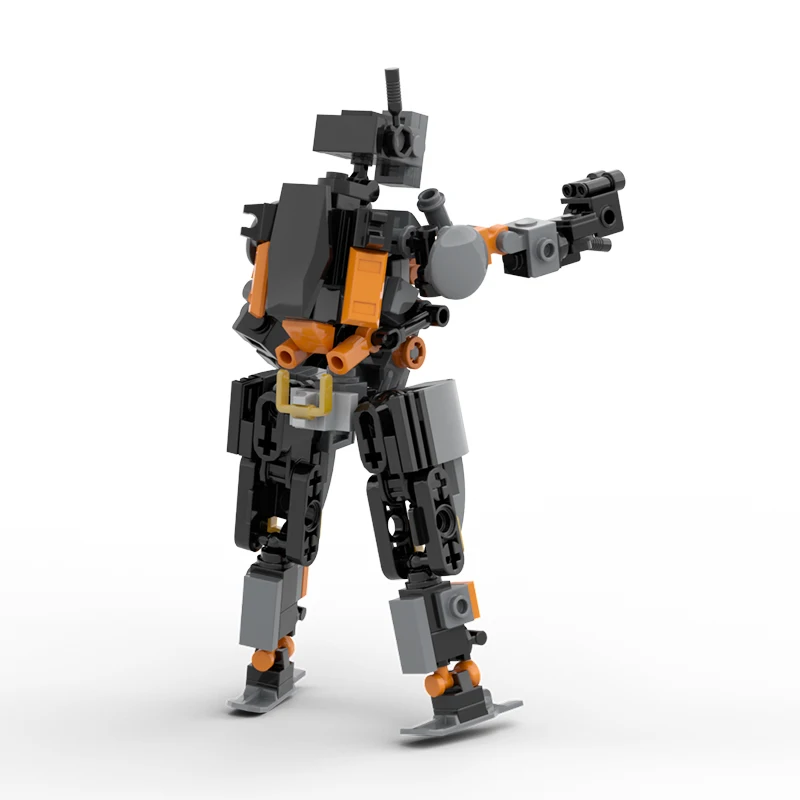 MOC Mini-Mecha Robot Soliders Figures Skeleton Model Building Blocks Army Game Weapons Guns Assembled Bricks Toys Gifts