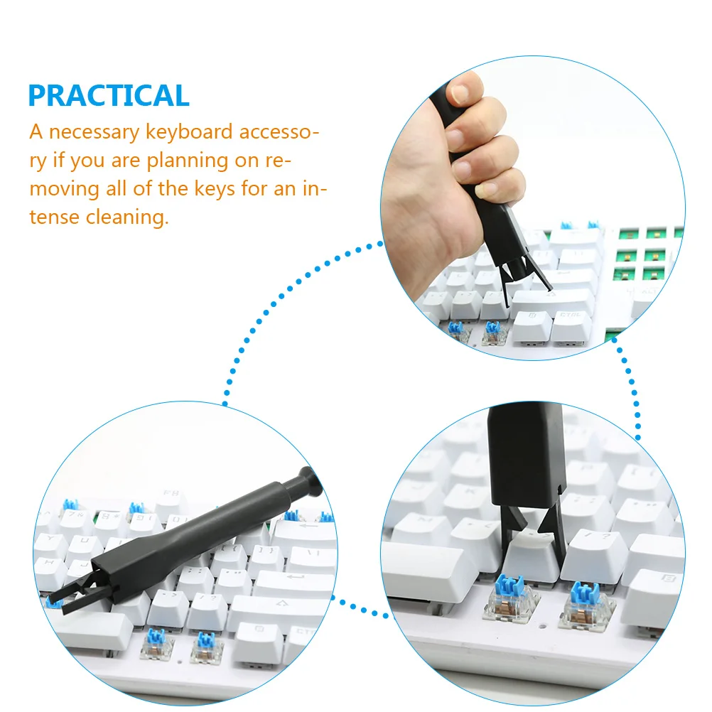 Plastic Keycap Puller Mechanical Keyboard Key Removal Tool Shaft Remover for Intense Cleaning Replacement Practical