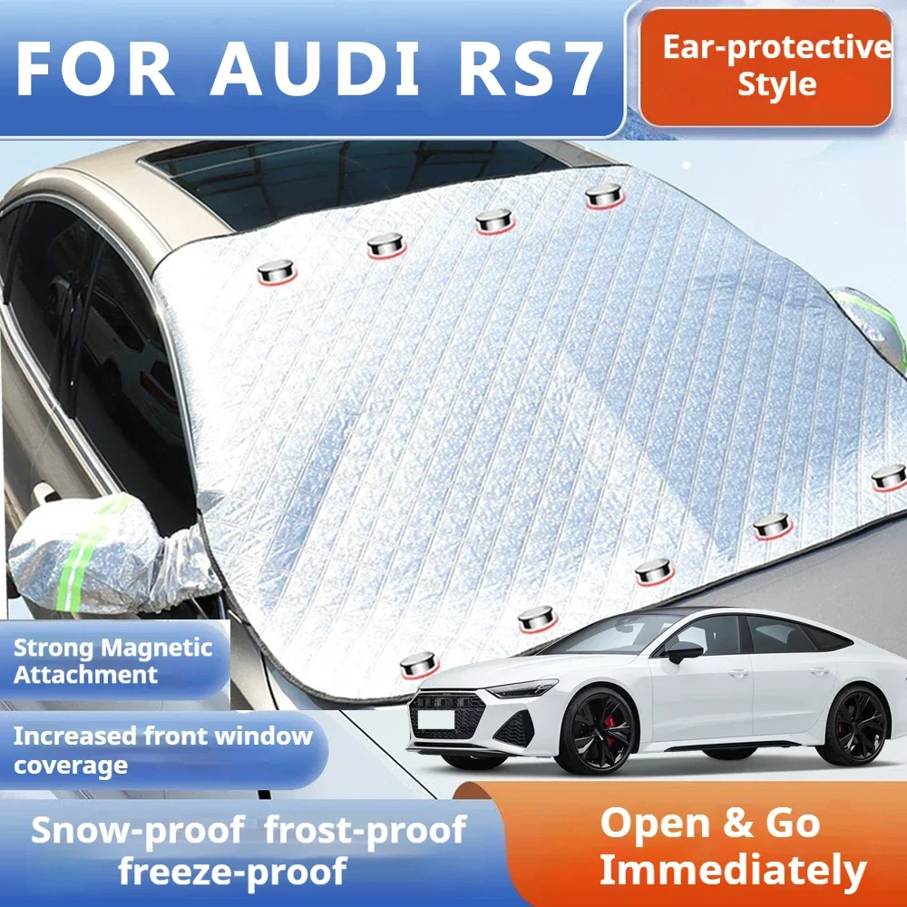 

Thickened Car Now Sunshade Windshield Cover With 5/9 Magnets UV Protection Anti Snow Sunlight For Front Windsh For AUDI RS7 4G8