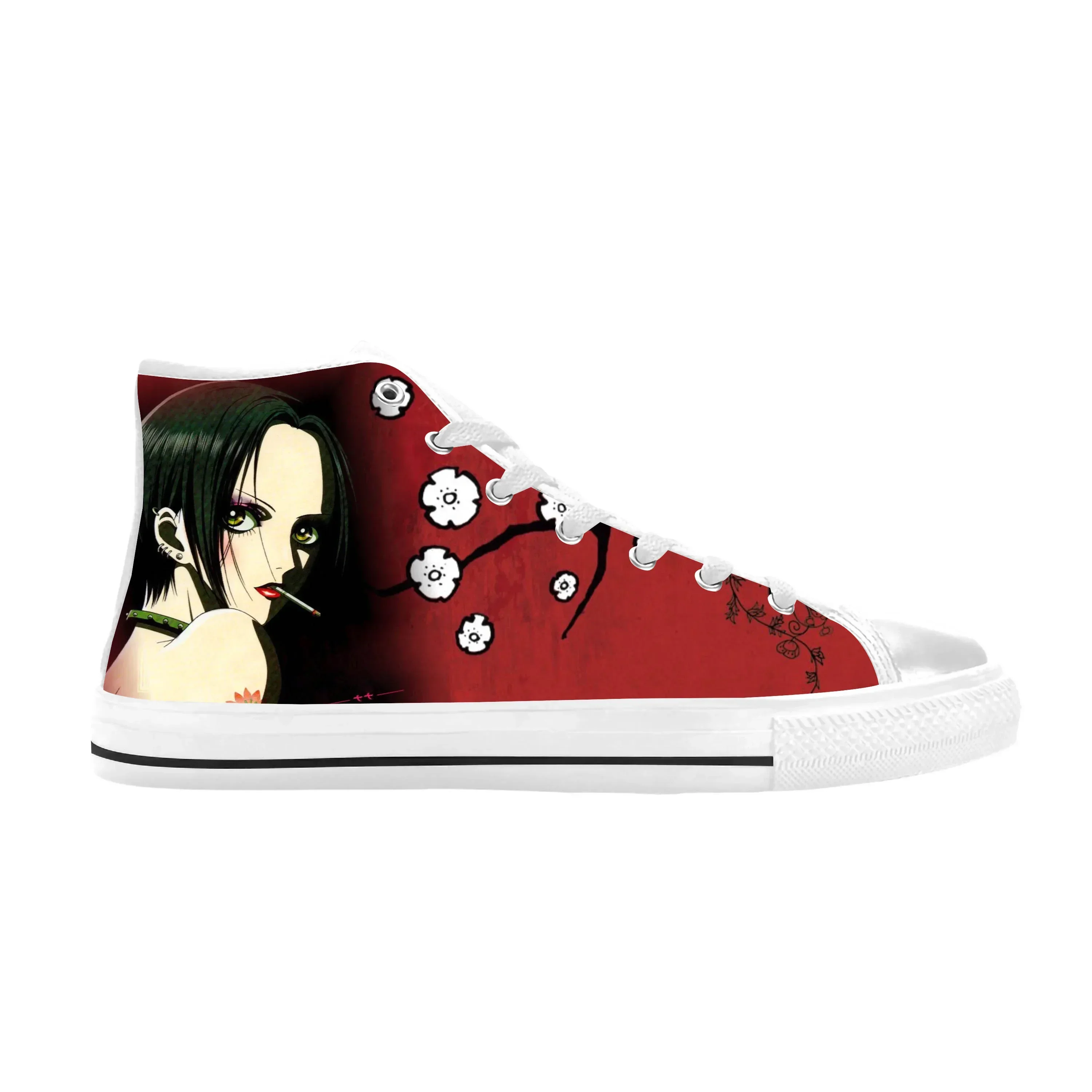 

Кроссовки Black Stones NANA Osaki Rock Anime Cartoon Manga, повседневные тканевые кроссовки с высоким верхом, удобные, дышащие, с 3D-принтом, для мужчин и женщин