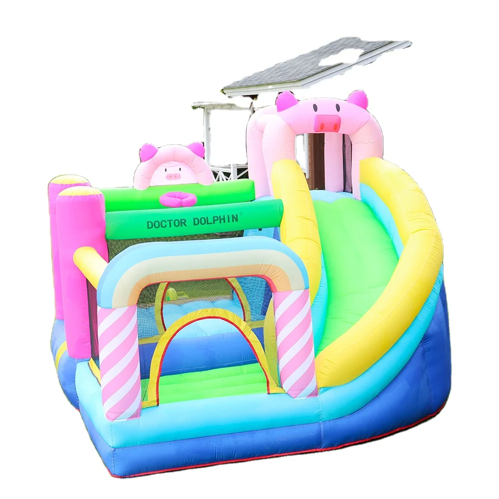 

Doctor Dolphin Hot Sale Colorful Playground Jumping Inflatable Bouning House Bouncy Castle for Children
