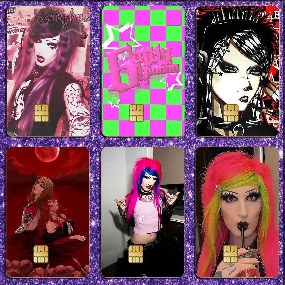 

6arelyhuman Credit Card HD Stickers Game Card Decal Card Matte Film Skin Small Chip Waterproof Sticker