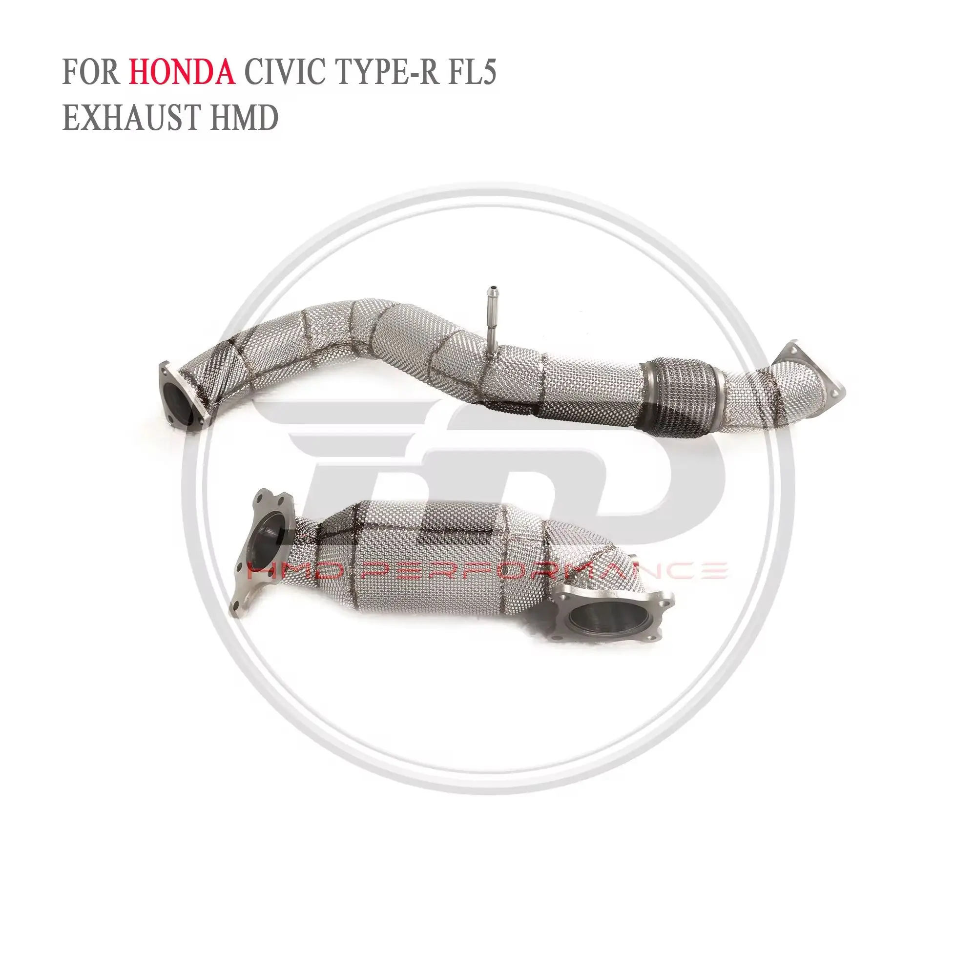 

HMD Exhaust System High Flow Performance Downpipe for Honda Civic Type R FL5 2.0T With Heat Shield Secondry Pipe