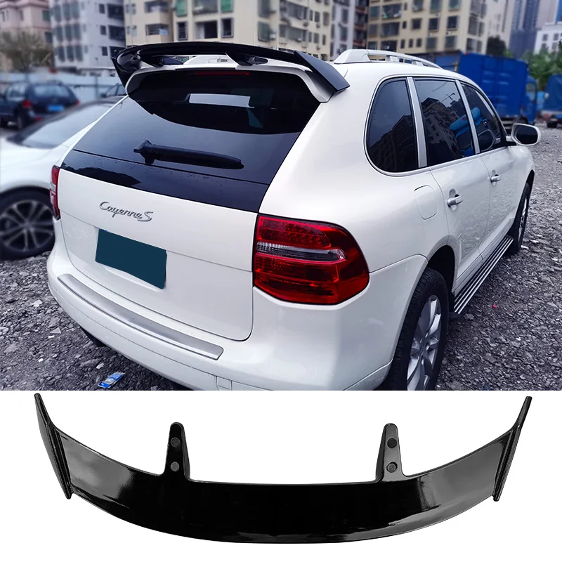 Carbon Surface Spoiler ABS Material Car Rear Trunk Roof Spoiler For Porsche Cayenne Universal