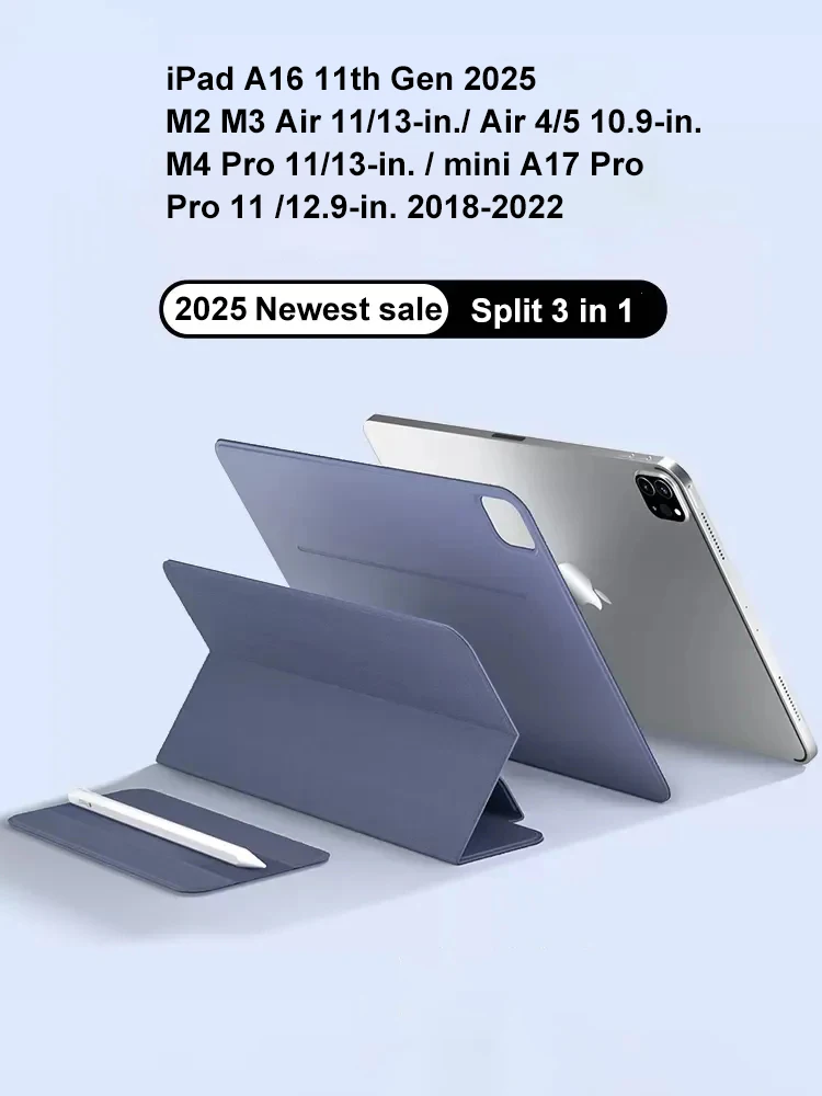 Smart Folio dla iPad 10. generacji Etui A16 M2 M3 Air 11 iPad Air 5 Etui M4 Pro 13 12.9 11 6. 4. Funda magnetycznie capa