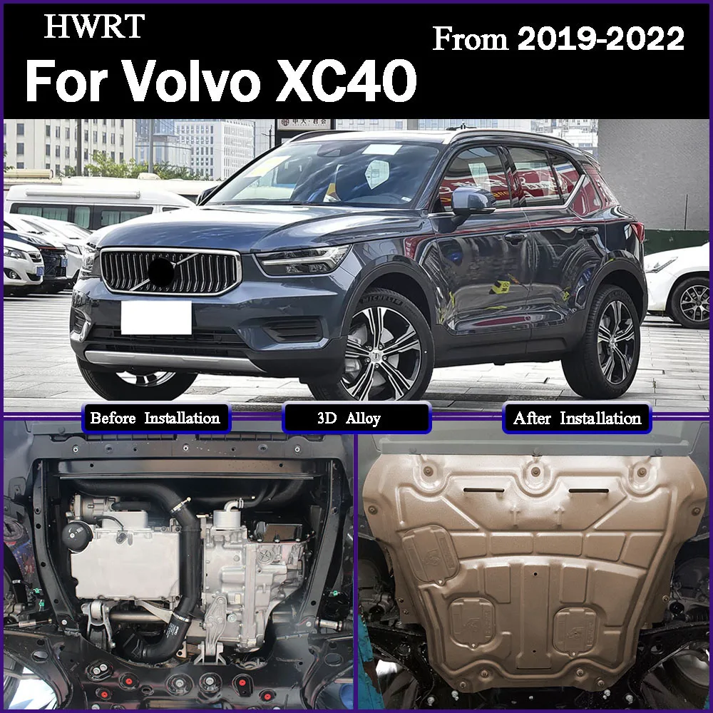 

Higher Quality Black Under Engine Guard Mudguard Board Splash Shield Mud Fender Plate Panel For Volvo XC40 2019 - 2022 1.5T 2.0T