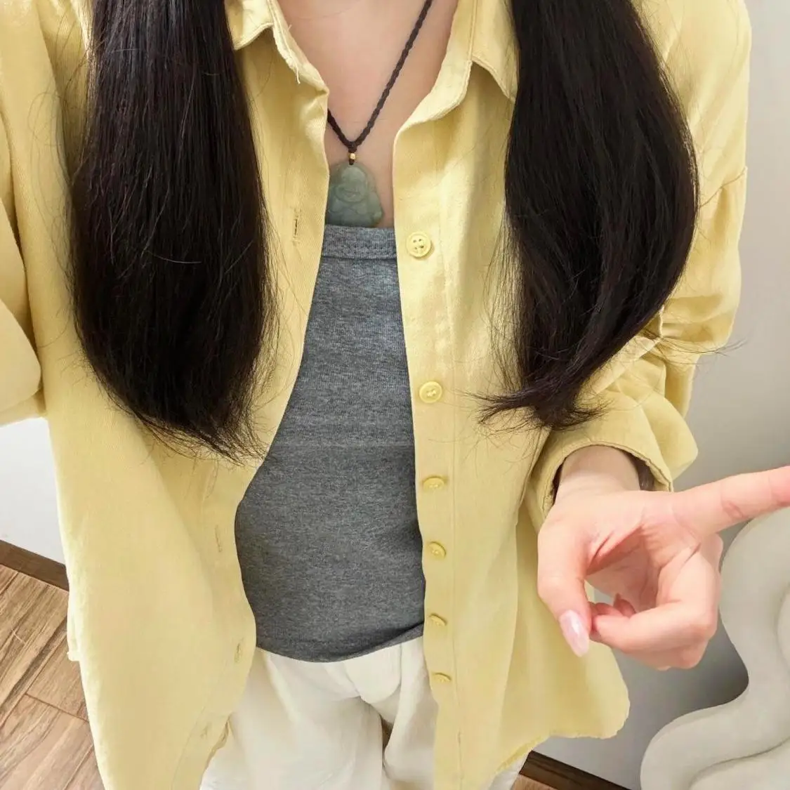 

Женская винтажная блузка больших размеров (до 300 фунтов), однотонная, с длинным рукавом, свободного кроя, весна-осень, скрывающая недостатки фигуры, модный топ