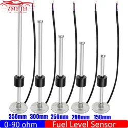 Customized 0-90 OHM Fuel Level Sensor 100-600mm Stainless Steel Water Level Sensor for Auto Car Boat Marine RV Camper 9-32V