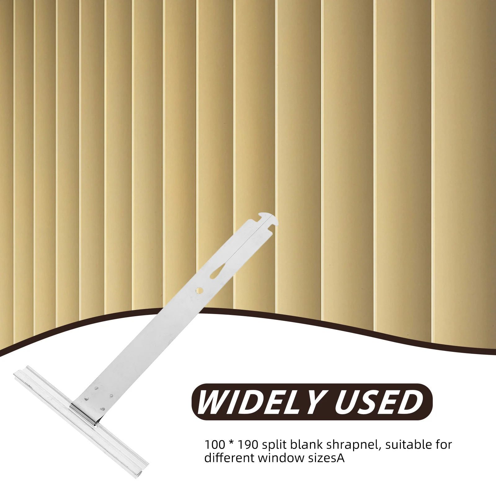 4 Pcs Roller Shades Shutter Window Shutters Parts Repair Patch Spring Accessories Blank 2000X1000X070CM Silver