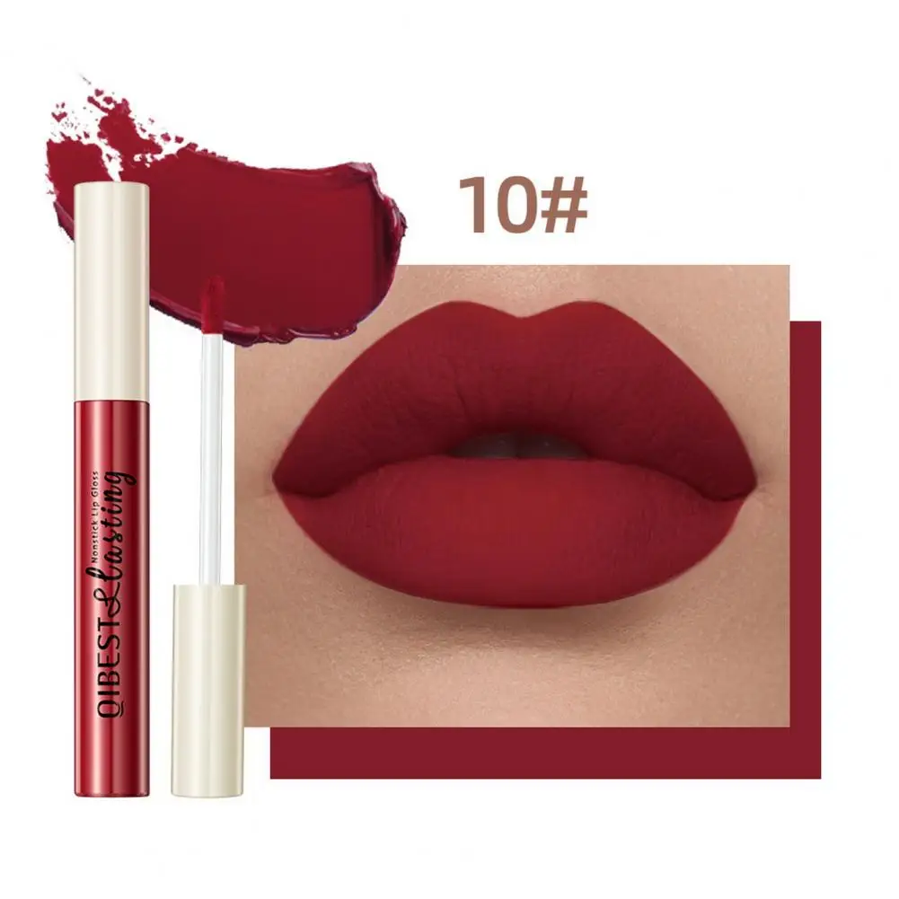 Vrouwen Lipgloss Smudge-Proof Lipgloss Sterk Gepigmenteerde Fluweel Matte Lipgloss Langdurige Waterdichte Vlekbestendig Voor Vrouwen