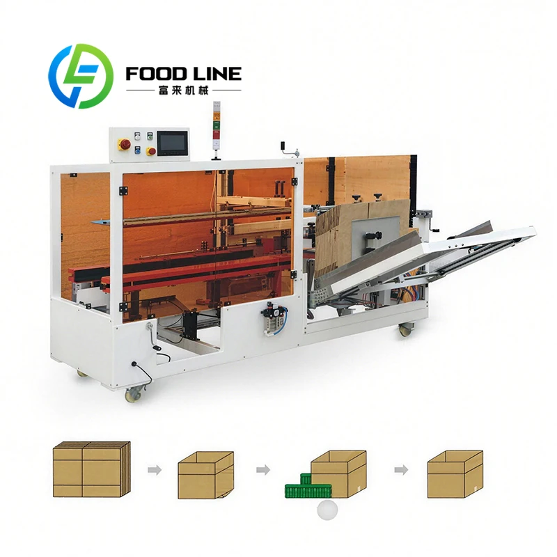 Carton Box Sealing Machine All Sides Automatic Industrial Case Sealer Packaging Equipment Customize