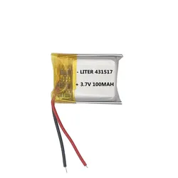 Best Battery Brand 3.7V Polymer Lithium Battery 431517 MP3 Smart Watch 100mAh Bluetooth Headset