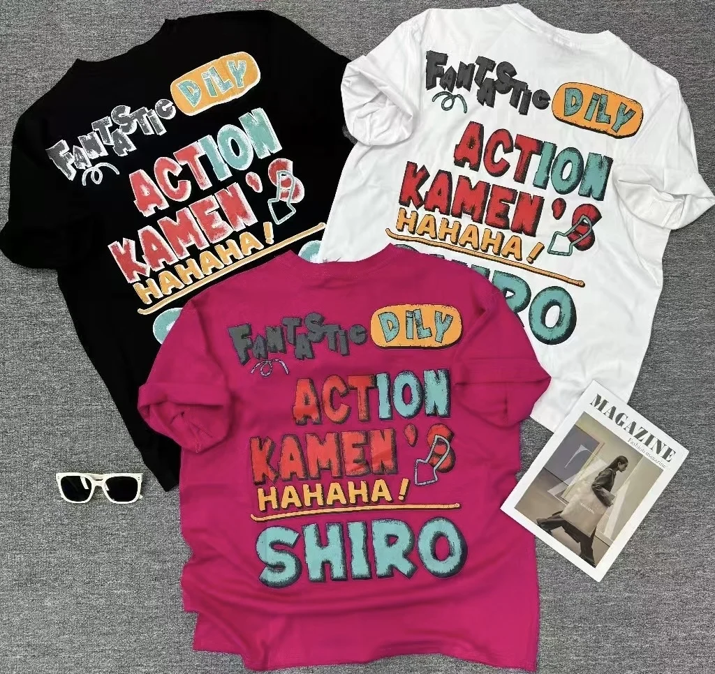 T-Shirt à manches courtes pour femmes, mode automne, canard de dessin animé, décontracté, rétro, ample, amincissant, polyvalent, tendance, 2025